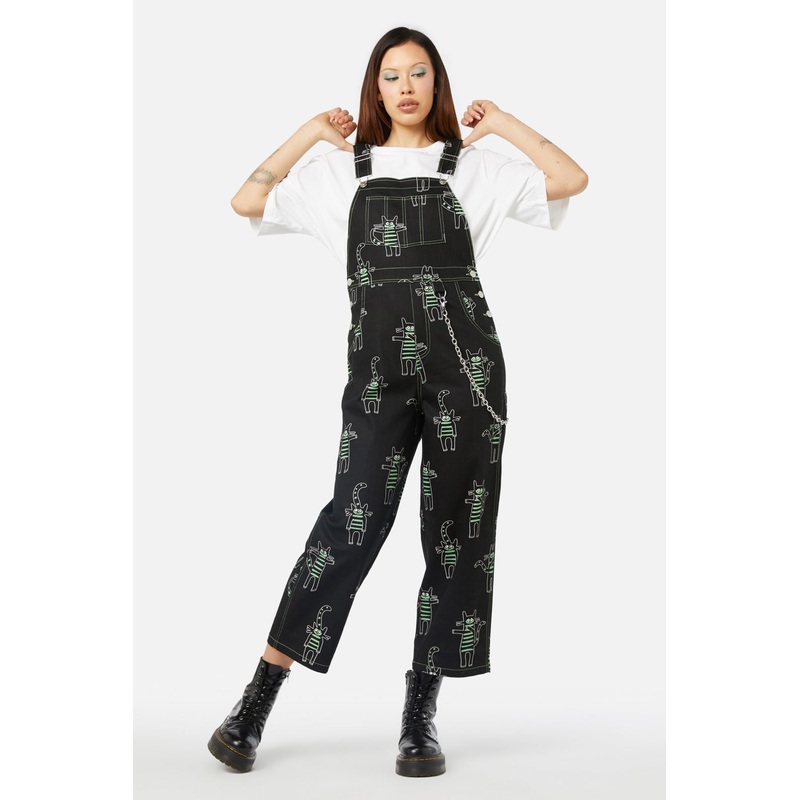 Peculiar Puss Overalls