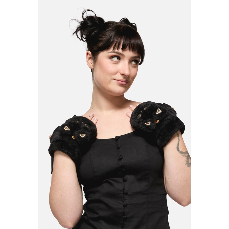 Faux Fur Cat Mitten Gloves