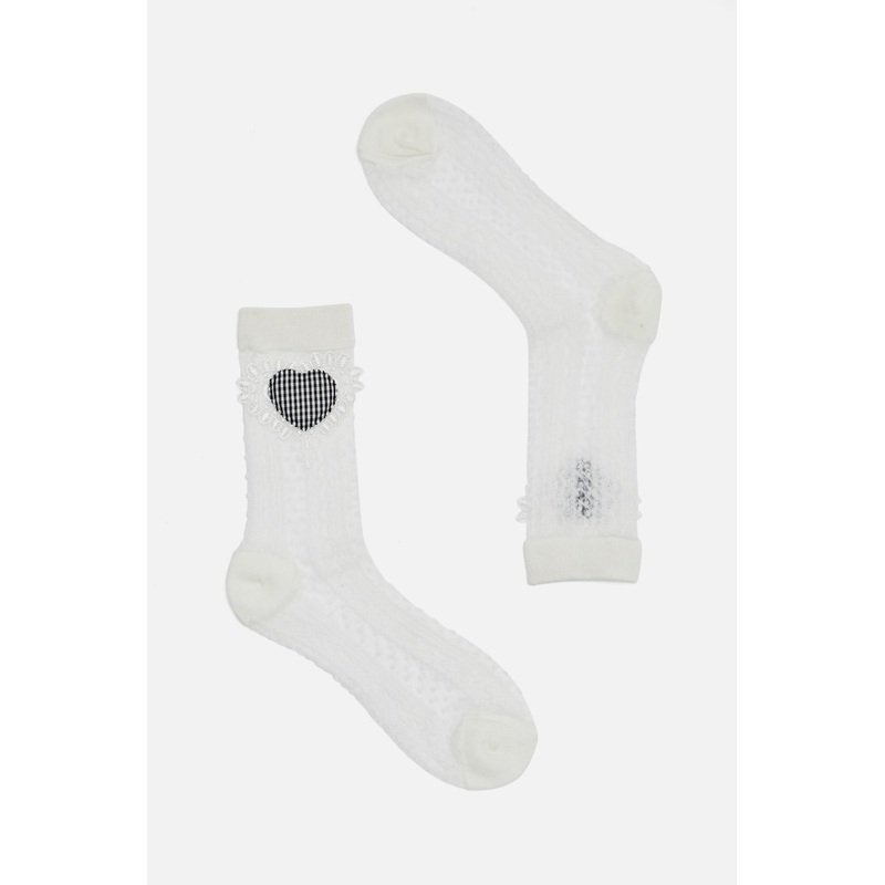 Heart Applique Socks