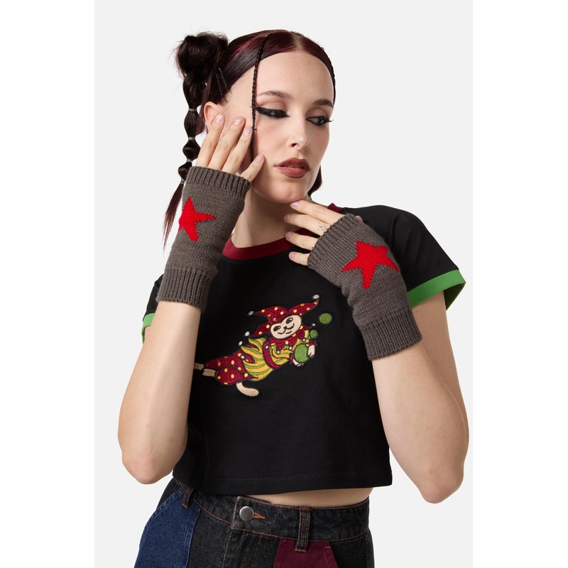 Stars Fingerless Gloves