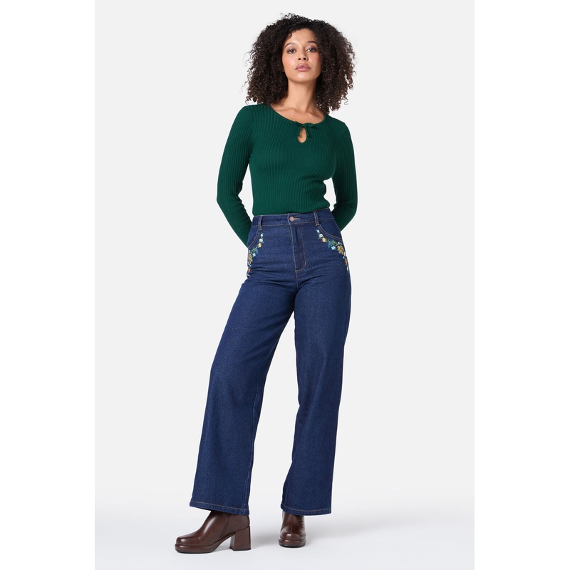 Ada Embroidered Jean