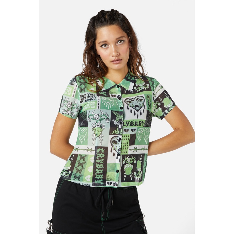 Cry Baby Mesh Blouse