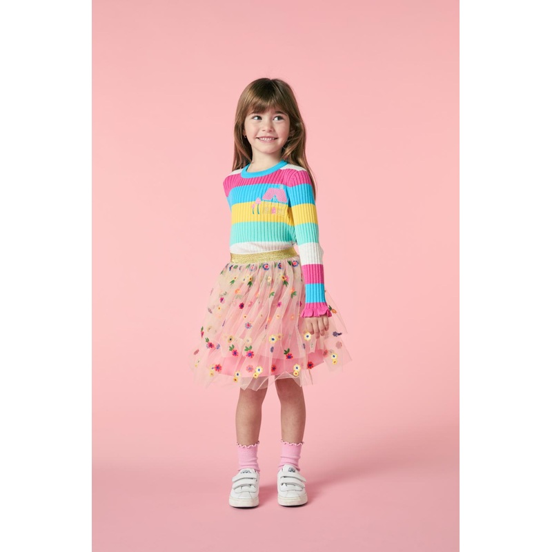 Flora Emb Kids Skirt