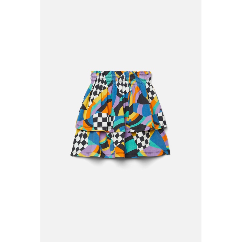 Get A Clue Kids Tiered Jersey Skirt
