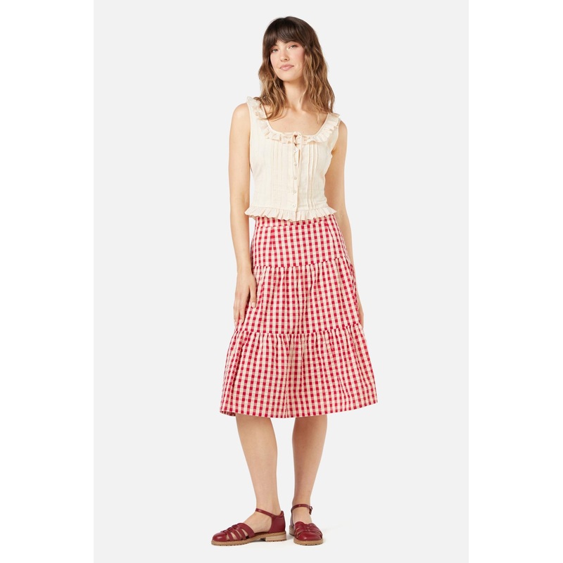 Greta Check Skirt
