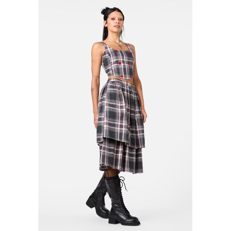 Moggy Tartan DB Corset Top