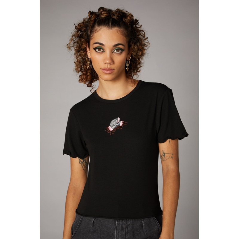 Mole Embroidered Tee