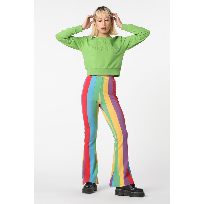 Rainbow Stripes Flare Pant