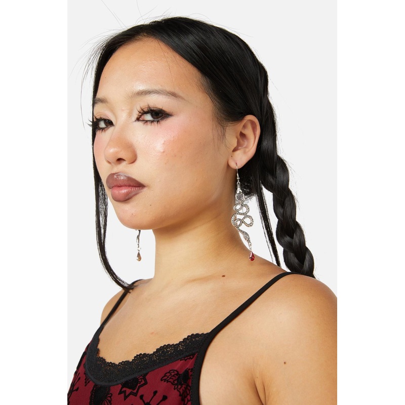 Snake Crystal Earrings