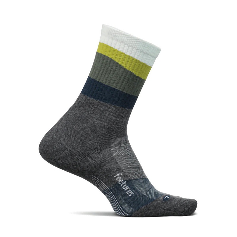 Feetures Trail | Max Cushion | Mini-Crew | Ascent Gray