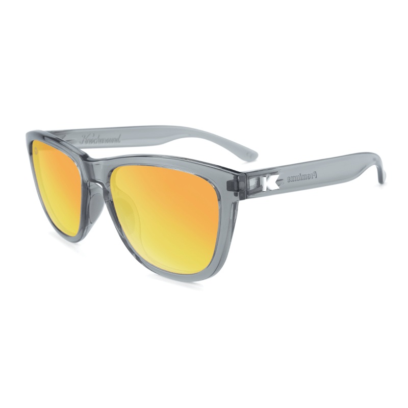 Knockaround Sunglasses | Premiums Sport | Clear Grey / Sunset