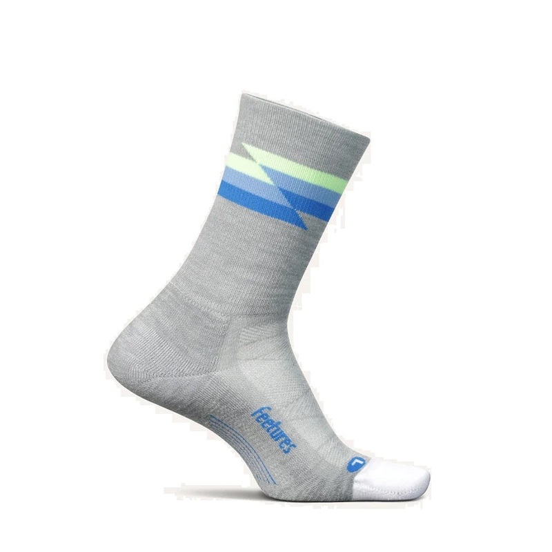 Feetures Elite | Light Cushion | Mini-Crew | Synthwave Gray