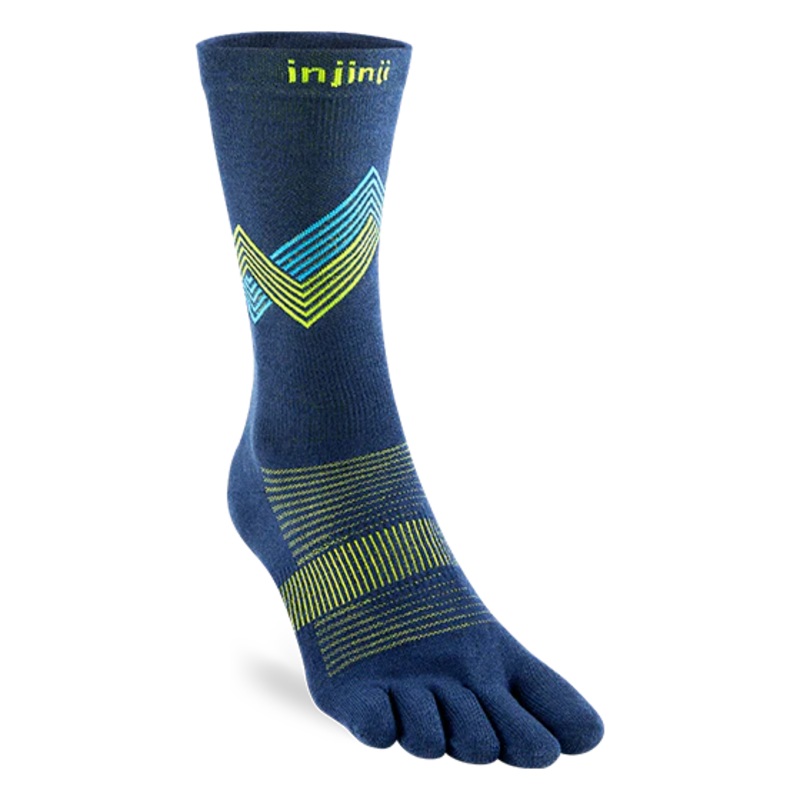 Injinji Run Sock | Lightweight | Crew Length | Glow