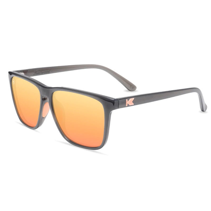 Knockaround Sunglasses | Fast Lanes Sport | Jelly Grey / Peach