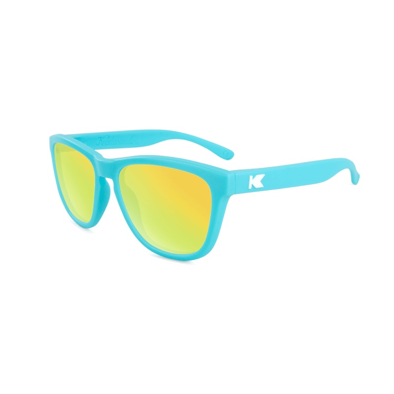 Knockaround Sunglasses | Kids Premiums | Matte Blue / Yellow