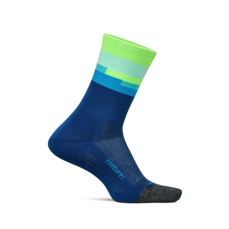 Feetures Elite | Light Cushion | Mini-Crew | Surfboard Blue