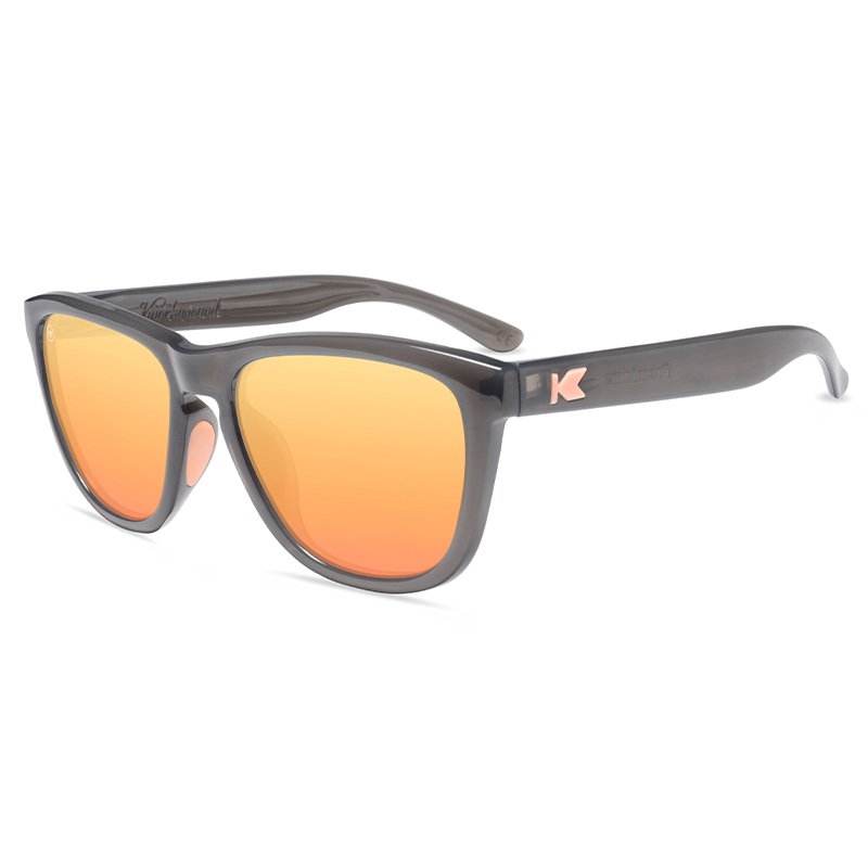Knockaround Sunglasses | Premiums Sport | Jelly Grey / Peach