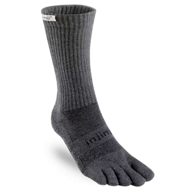 Injinji Trail Sock | Midweight | Crew Length | Granite