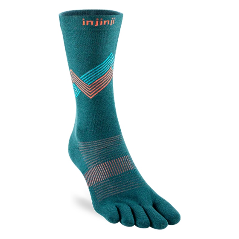 Injinji Run Sock | Lightweight | Crew Length | Lagoon