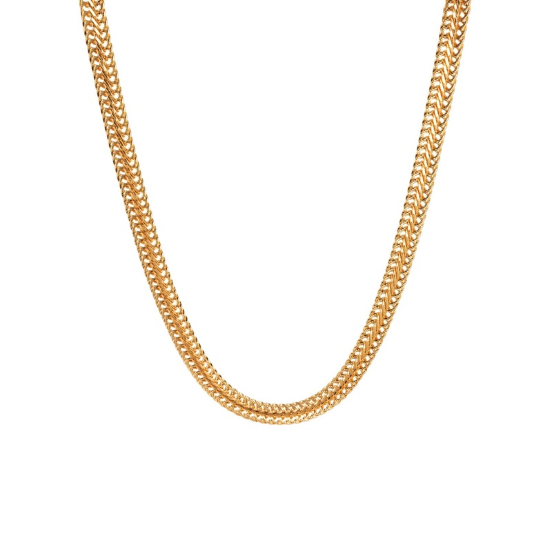 Anna Snake Chain Gold Necklace