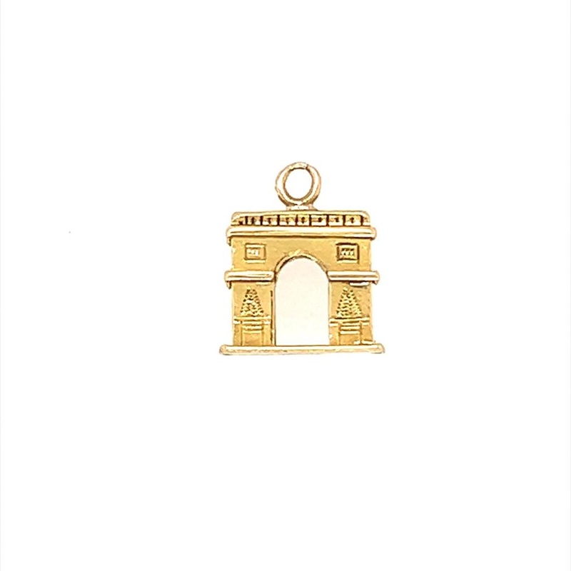 Yellow 18 Karat Arc De Triomphe Estate Jewelry with