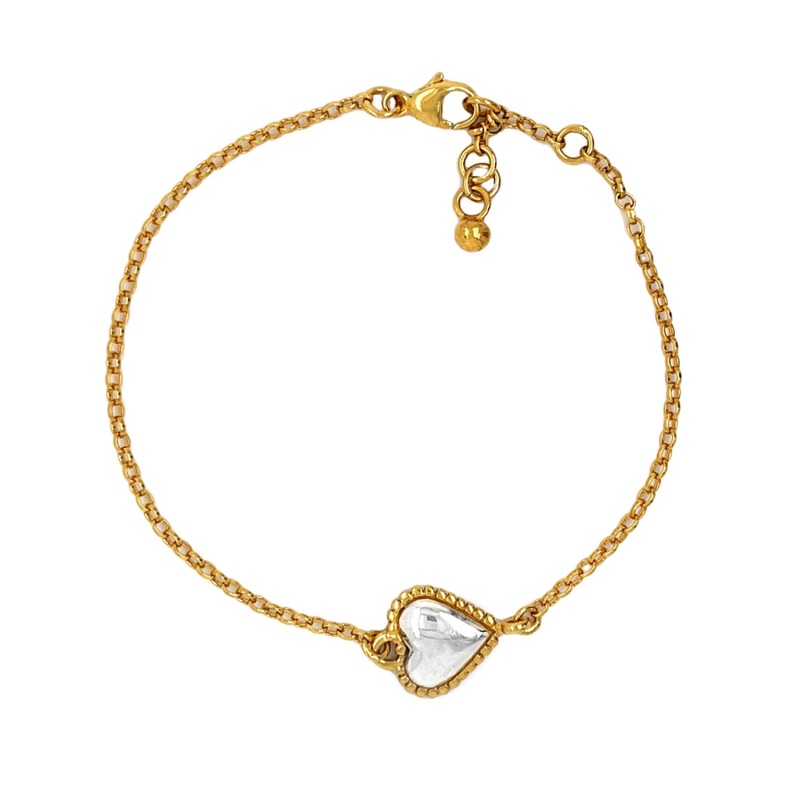 Zoe Heart Bracelet – Gold