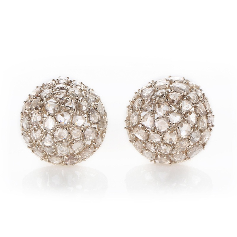 Earring Zero 5 – Diamonds in White Gold