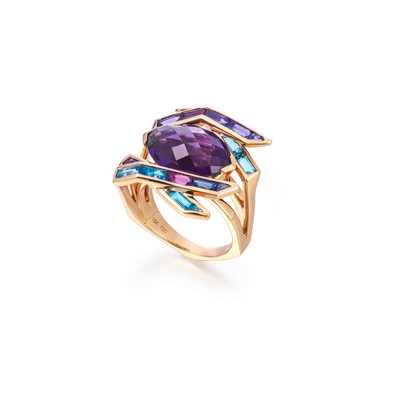 Electric Night – Cocktail Ring