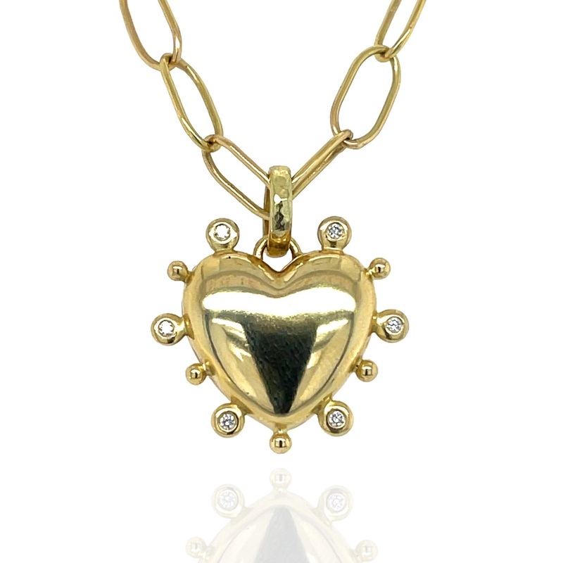 Gold Valentina Florentine Heart Locket