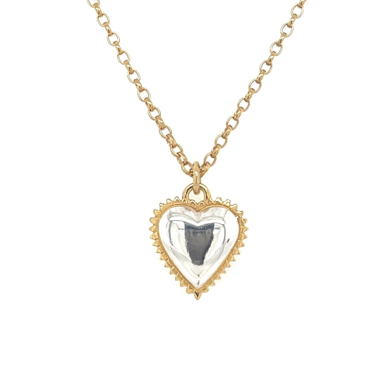 Lulu Heart Pendant – Gold Chain