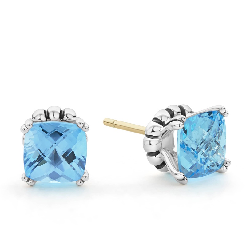 Rittenhouse Swiss Blue Topaz Stud Earrings