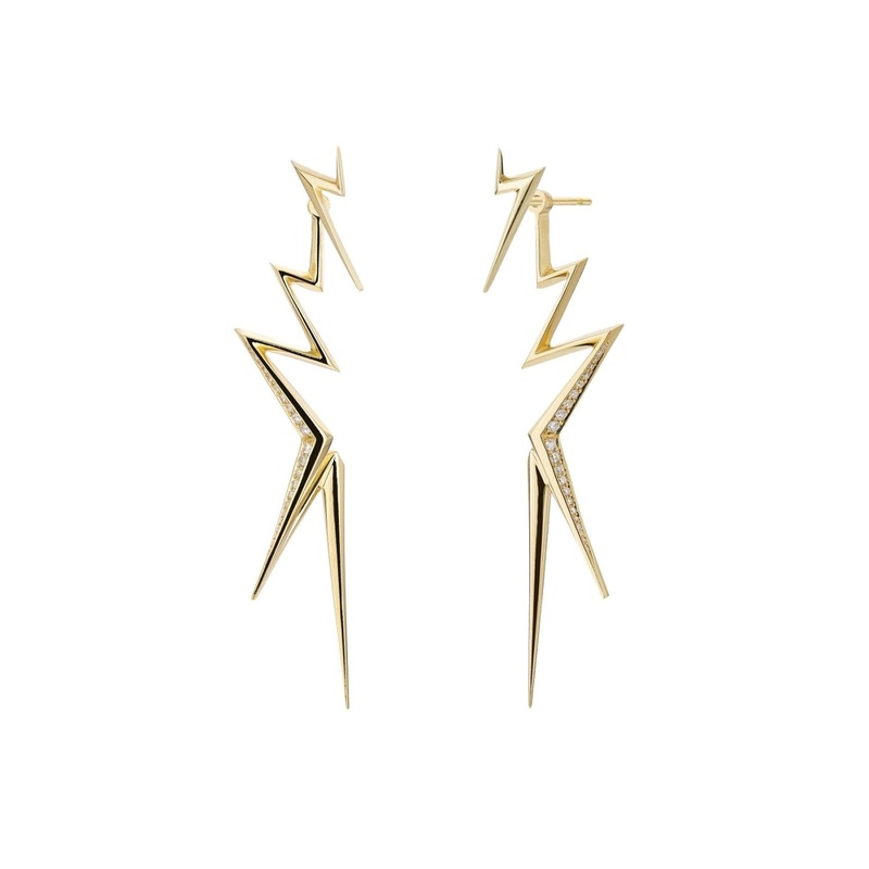 Thunderflash Ear Jacket and Studs