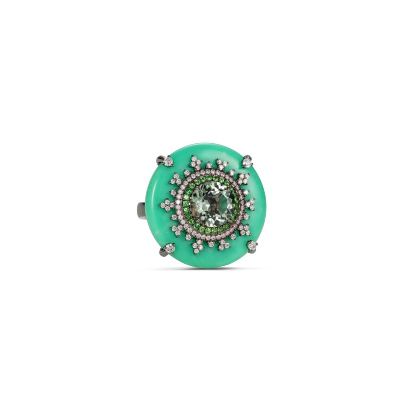 Tsarina Mint Flake Ring
