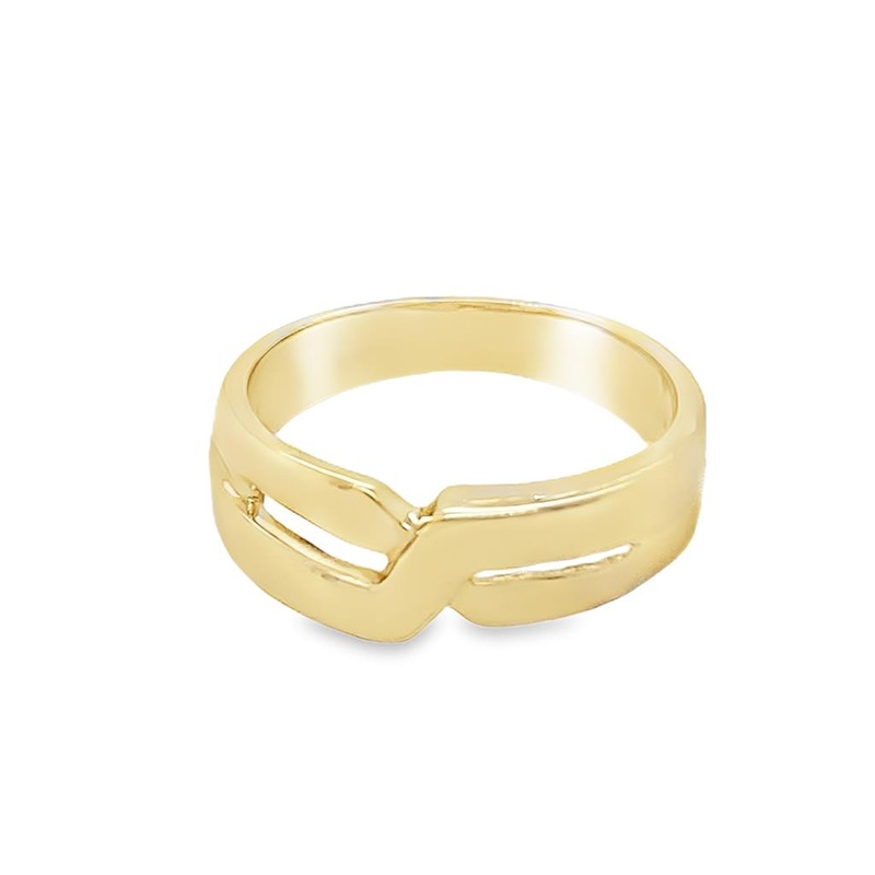 Yellow 14 Karat 6.50mm Wedding Band Estate Jewelry Size 8.5 Gram Weigh