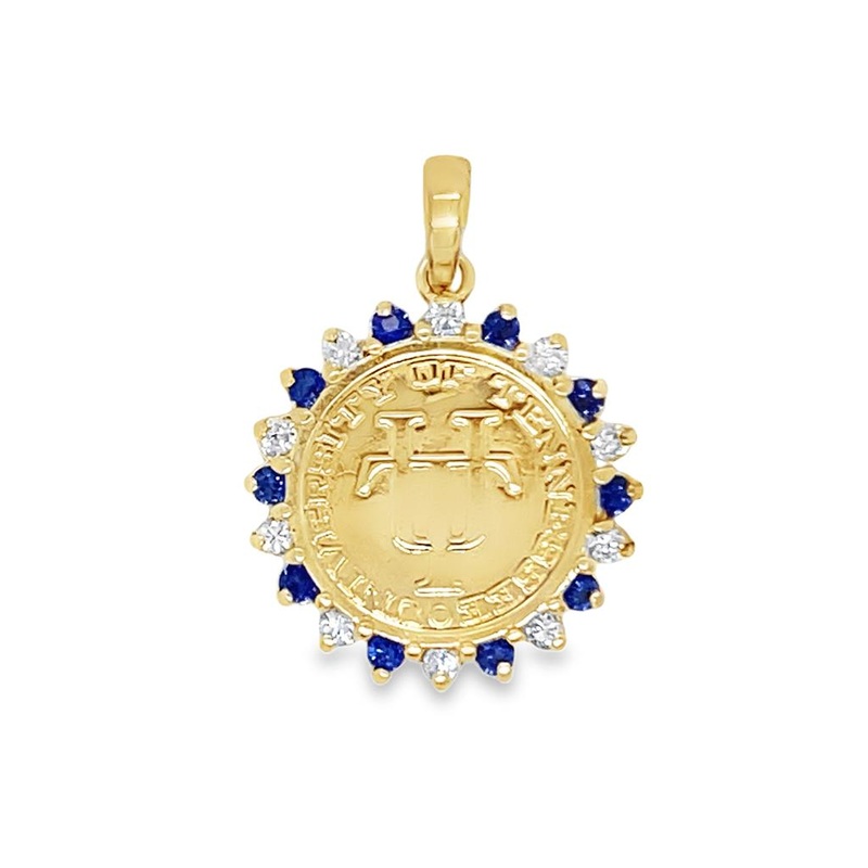 Yellow 14 Karat University of Tennessee Coin Pendant 24.10X16.95mm Est