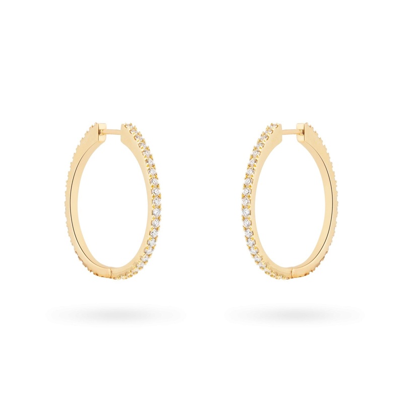 Yellow Gold Continuous Hoops