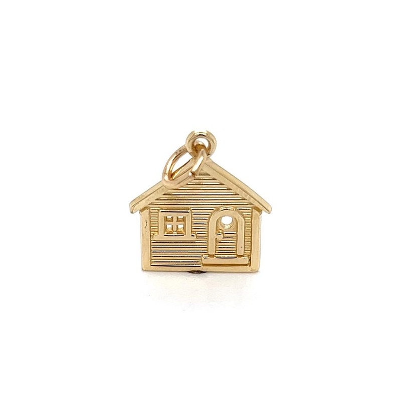 Yellow 14 Karat House Gold Charm Estate Jewelry with