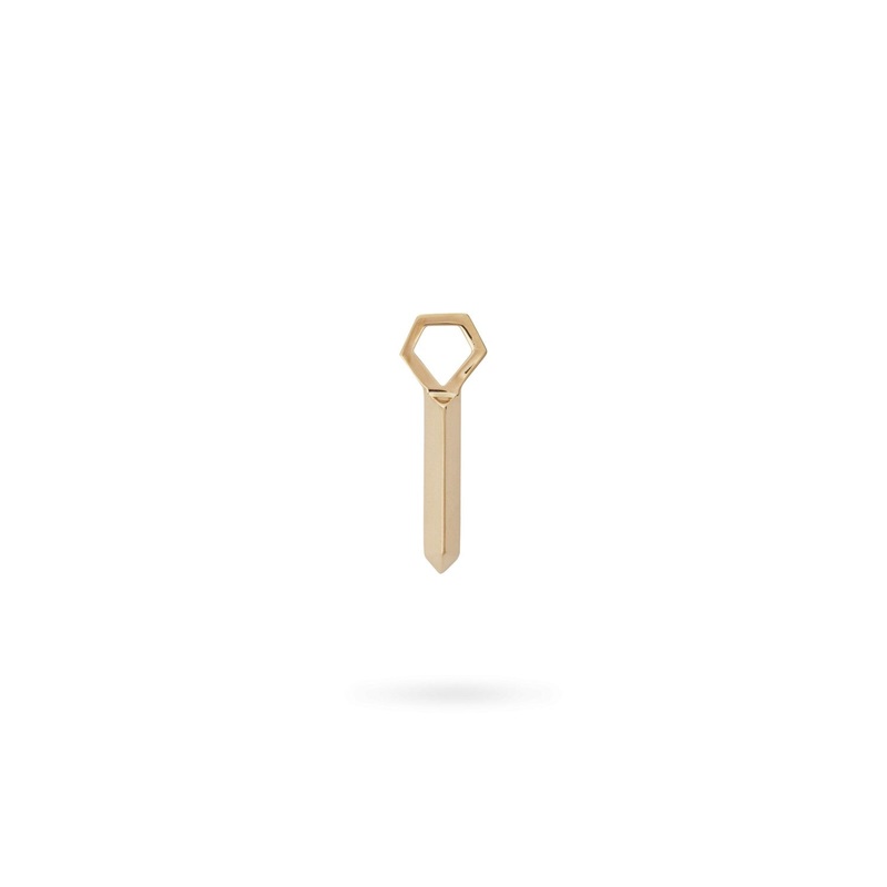 Yellow Gold Key Charm