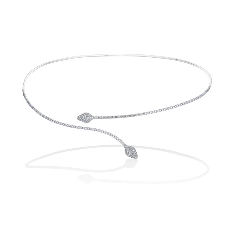 Serpentina Linea Necklace White Gold