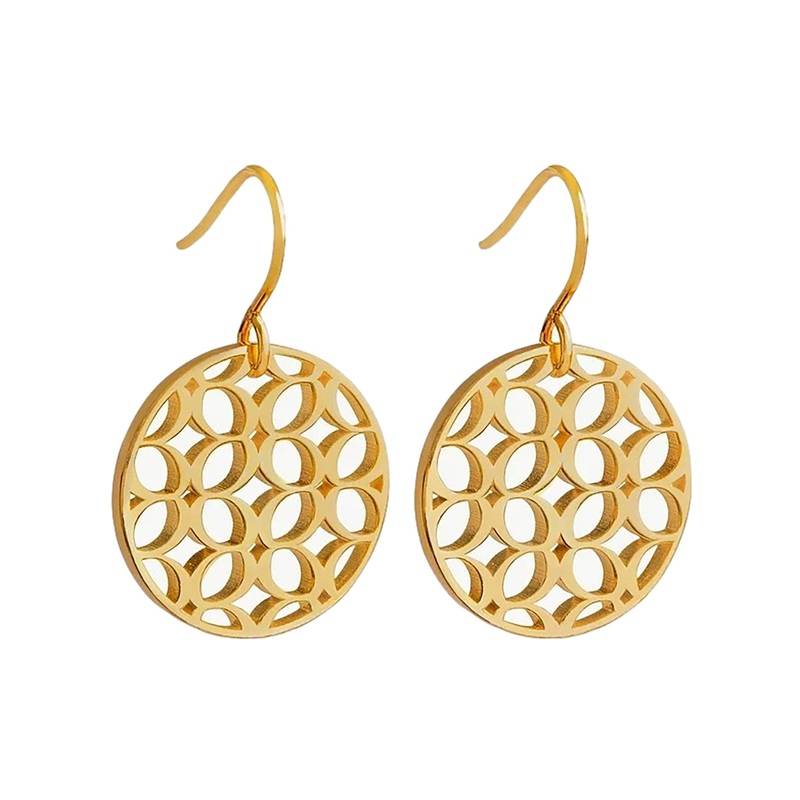 Signature Disc Drop Earrings
