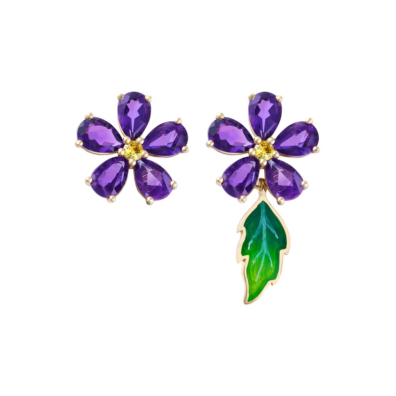 Forget Me Not Mini Studs – Purple