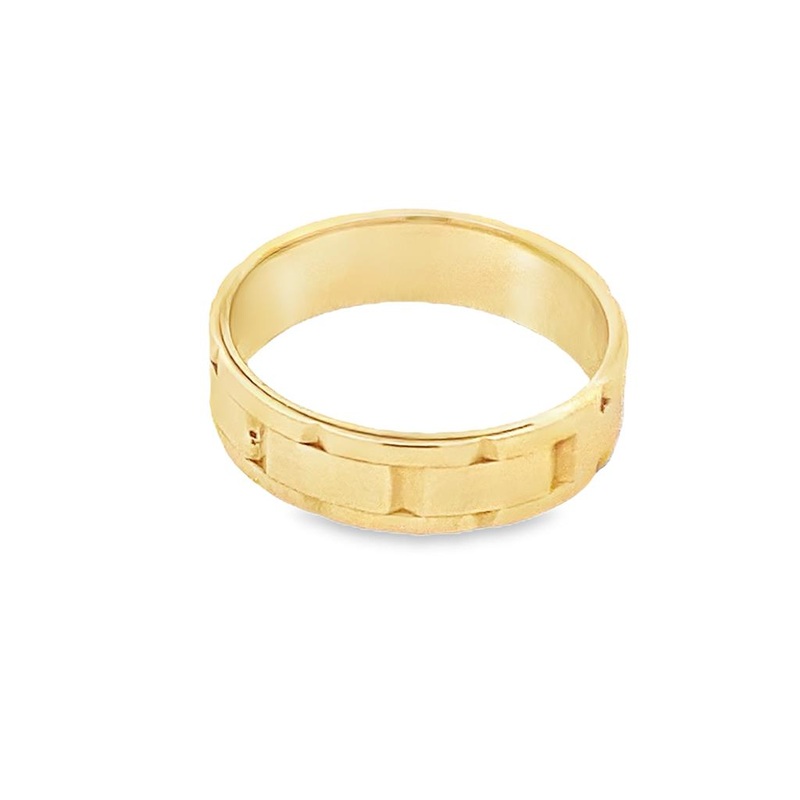 Yellow 14 Karat 6mm. Band Estate Jewelry with