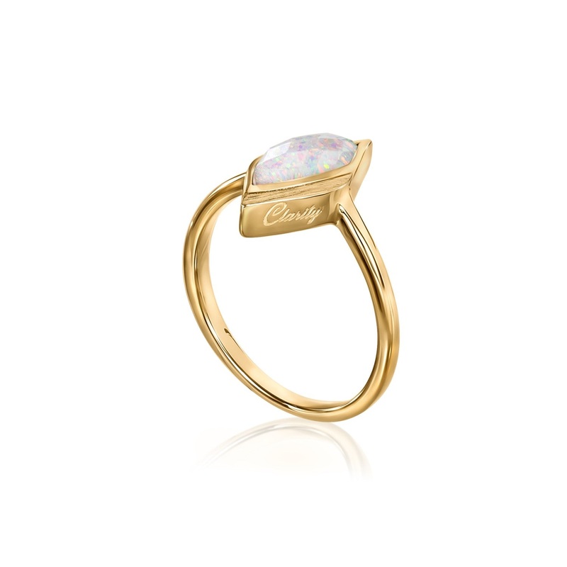 Clarity Gold Opal Ring