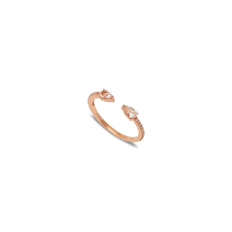 Eclipse Ring Rose Gold and Pink Sapphire