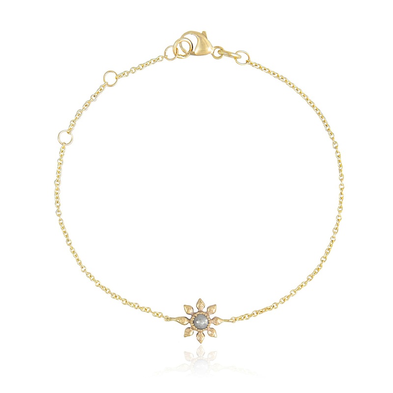Diamond Flower Bracelet