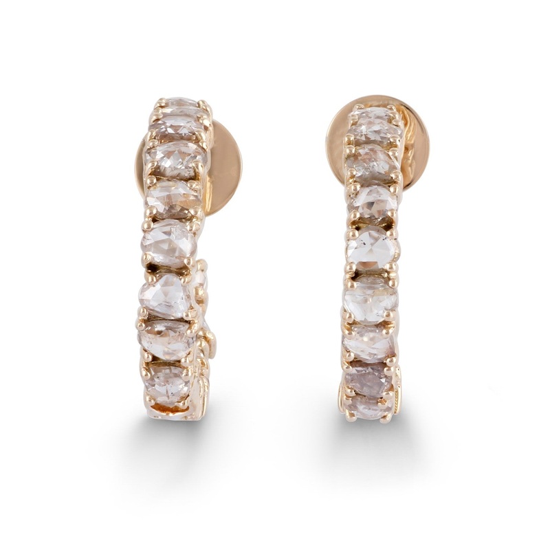 Earring Zero 4 – Diamonds in White Gold