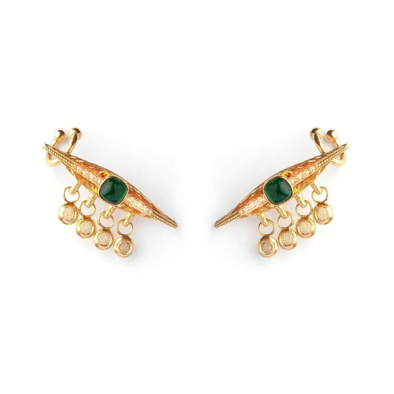 Emerald Eye Earrings