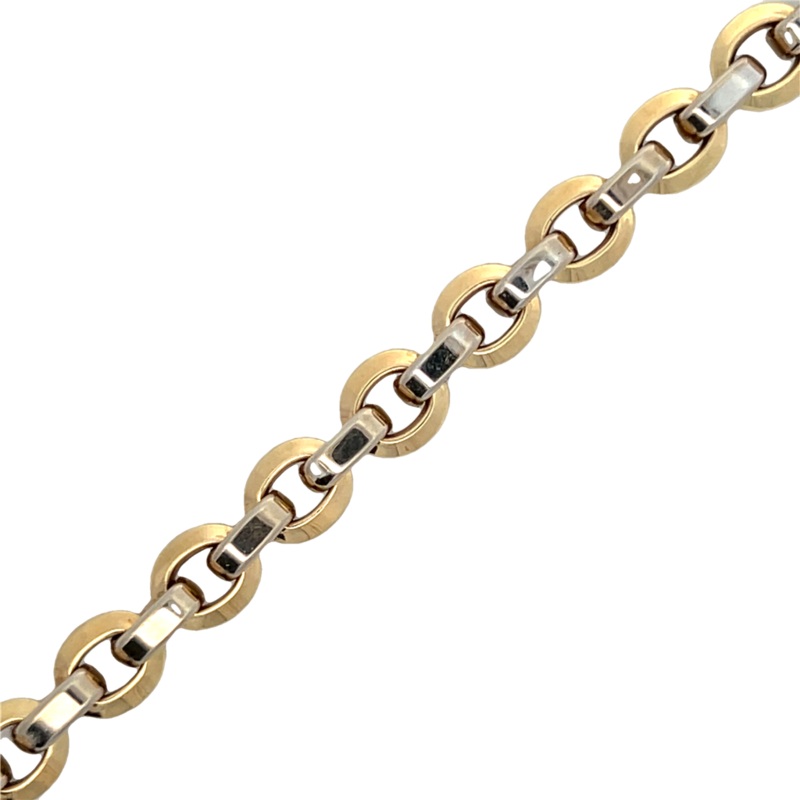 Estate Two-Tone Oval Link Bracelet