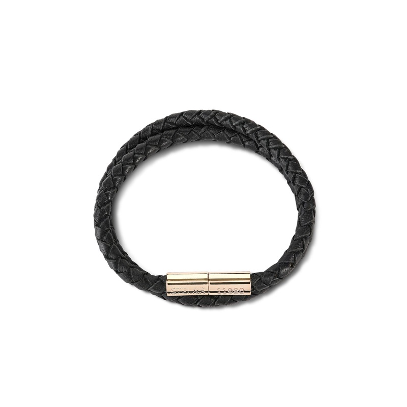 Teman Double Woven Leather Bracelet – Nightfall