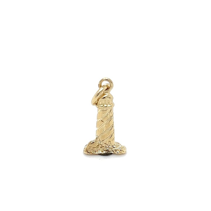 Yellow 14 Karat LightHouse Charm Estate Jewelry with